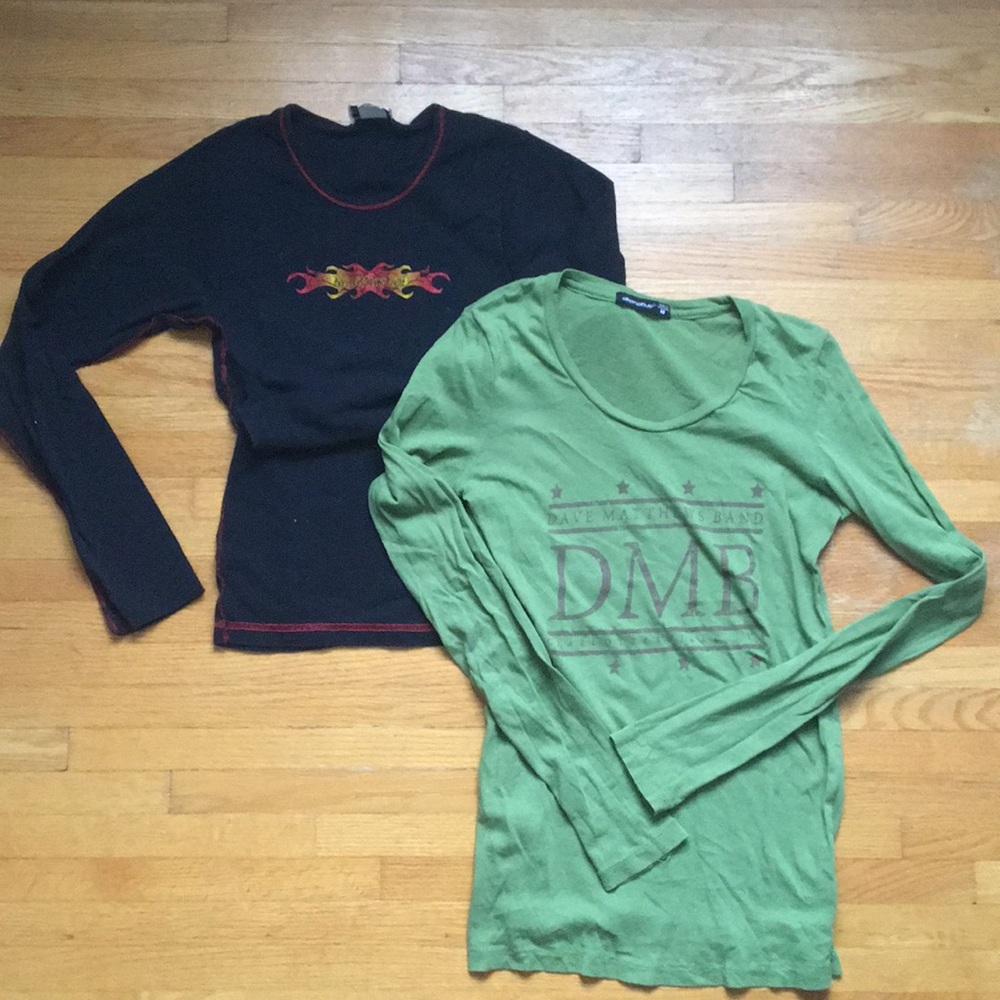 2 women’s Dave Matthews Band concert tees